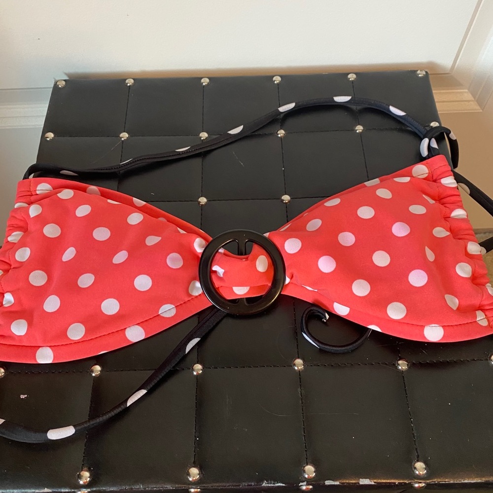Polka dot bikini top